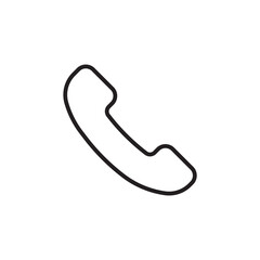 Telephone thin line vector icon.