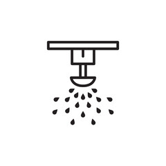 Irrigation thin line vector icon.
