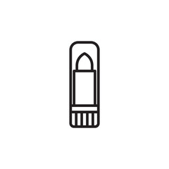 Lip Balm thin line vector icon.