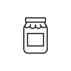 Jam thin line vector icon.