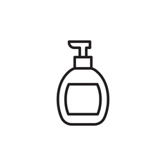 Body Soap thin line vector icon.