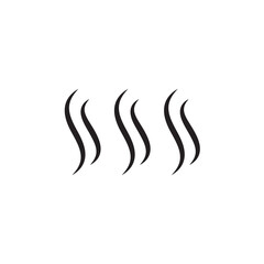 Smoke Steam thin line vector icon.