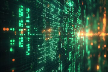 Obraz premium Abstract Digital Code Background
