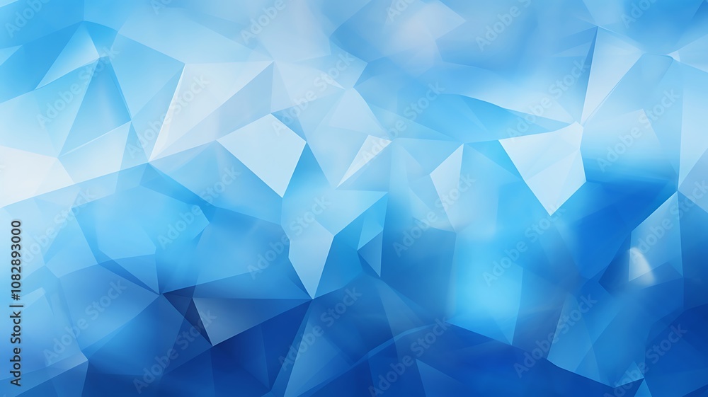 Poster blue triangular shapes form a cool and mesmerizing geometric pattern