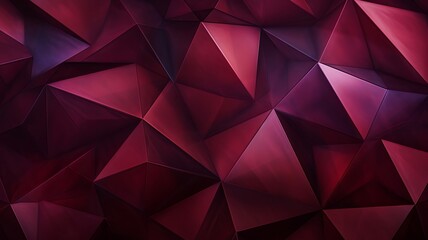 Obraz premium Maroon Triangular Shapes Form a Rich and Mesmerizing Geometric Pattern 