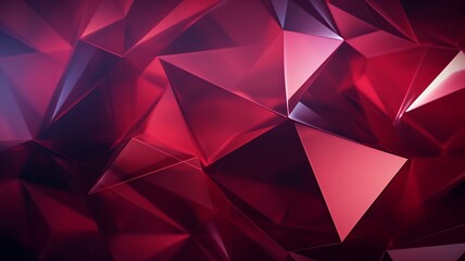 Fototapeta premium Maroon Triangular Shapes Form a Rich and Mesmerizing Geometric Pattern 