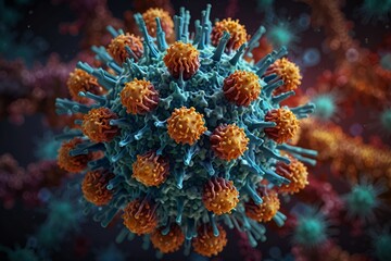 Fototapeta premium Influenza (Flu) virus