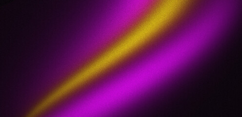 Dark purple yellow black abstract grainy background, noise texture gradient wave shape, poster header banner wallpaper cover design
