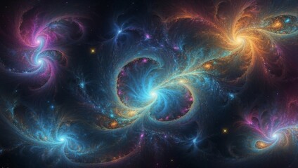 Fototapeta premium An abstract computer generated modern fractal design