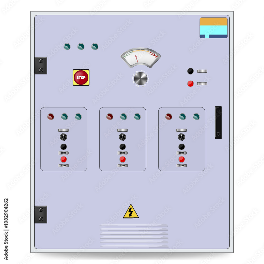 Fototapete control panel. production control panel and control of computer devices. touchpad. vector graphics