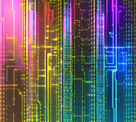 Blue tech lines universal background simple science and technology business line technology background.background vortex and use it as your wallpaper, posters and banners.Generative AI