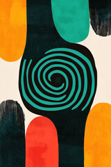 Exploring Vibrant Geometric Patterns in Modern Abstract Art