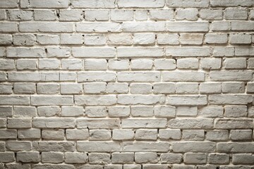 Obraz premium background of vintage white brick wall with rustic details and shallow depth of field