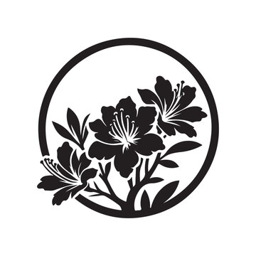 recommend clip art: Versatile Azalea Silhouette Illustrations in Scalable Vector Format