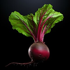 A Beetroot Displayed Isolated on a Clean, Neutral Background
