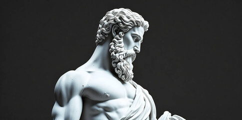 Stoic statue of a person 