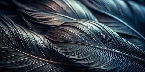Abstract Feather Texture A Close-Up of Nature's Art, feather, texture