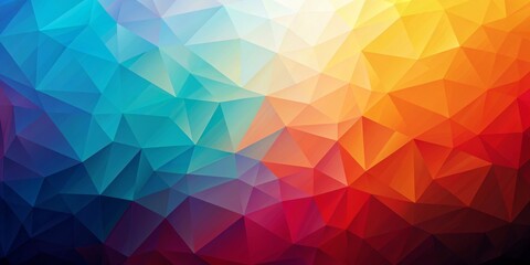 Obraz premium Abstract Geometric Gradient Background, Low Poly, Digital Art, Abstract, Background