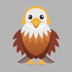 cute eagle Colorful vector illustration