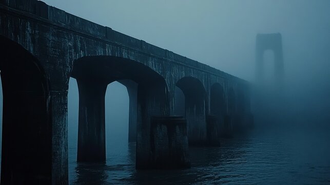 Foggy Golden Gate Bridge in Diffused Light