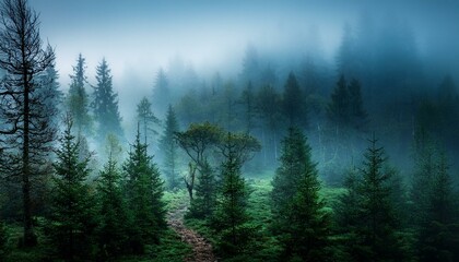 fog in the forest