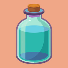 bottle of water isolated