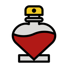 Perfume icon in Color lineal Color. Flat Outline Style
