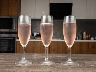 two glasses of champagne