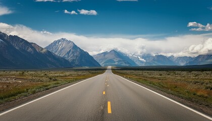Naklejka premium road in the mountains