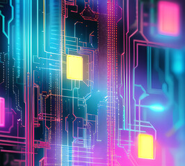 Obraz premium Blue tech lines universal background simple science and technology business line technology background.background vortex and use it as your wallpaper, posters and banners.Generative AI
