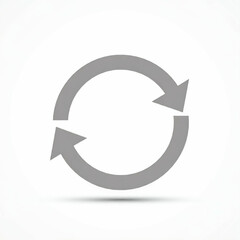 refresh icon on white