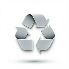 recycle symbol on a white background