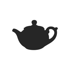 Black teapots set. A collection of teapot outlines. Brewers vector. Ceramic teapots. Metal teapots. Tea party logo. Style of tea ceremonies.