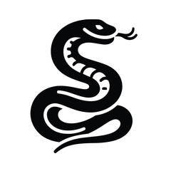 Naklejka premium Snake Coiled,