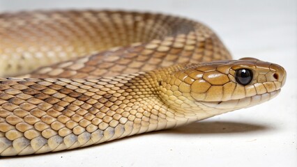 Obraz premium A snake's scales shimmering in the light as part of a seamless skin pattern, textured weave, snake skin, snake pattern, reptile texture