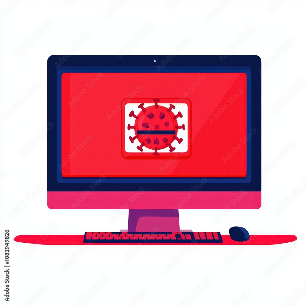 Poster cybersecurity monitoring against malware threats tech environment digital concept
