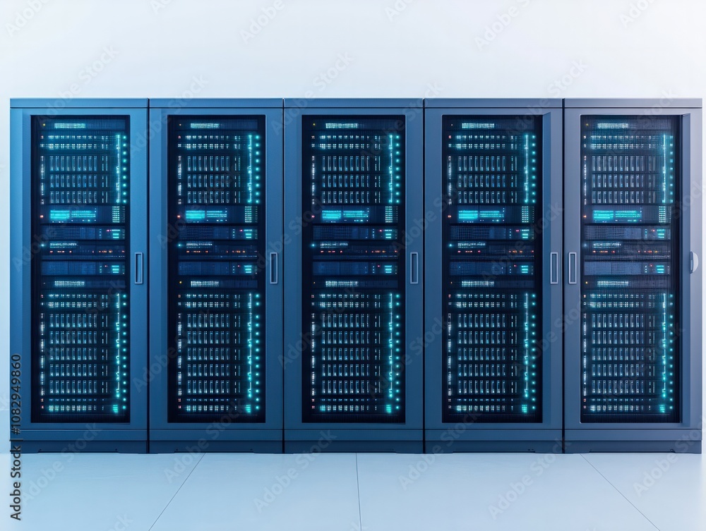 Poster cybersecurity monitoring of malware servers data center technology secure environment strategic over