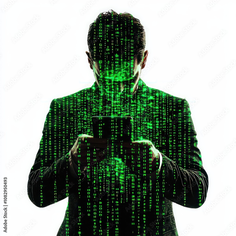 Poster monitoring cybersecurity threats analyzing malware attacks in technology context