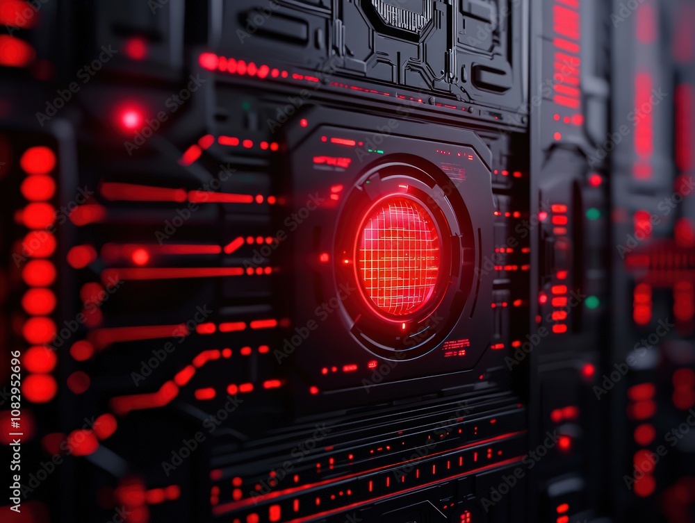 Poster cybersecurity monitoring of malware threats digital workspace image futuristic abstract concept