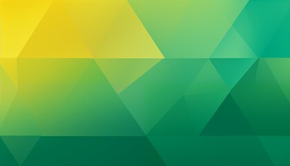 Obraz premium abstract background with triangles, cubes, squares, green, yellow