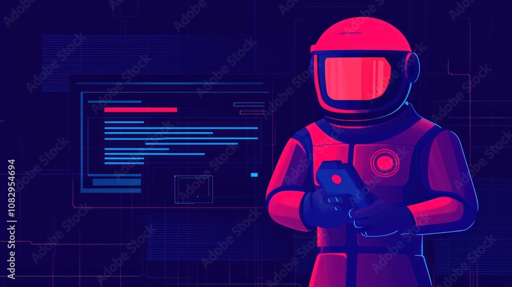 Poster cybersecurity monitoring action digital environment malware analysis