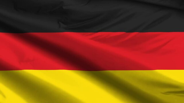 germany flag moved by the wind