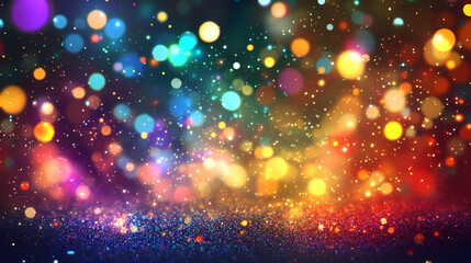 Fototapeta premium A colorful abstract background featuring vibrant sparkles and glitter. Mirage. Illustration