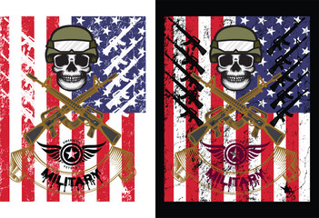 Military American veteran USA t shirt design and graphics design