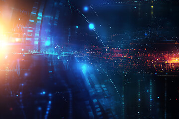 Obraz premium Abstract digital background on a medical theme.