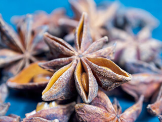 A close-up of anise seeds, highlighting their texture and nuances, is ideal for illustration of spices and cooking