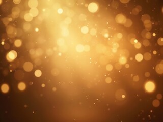 Golden bokeh blur abstract background with soft shimmering lights, perfect for festive designs, elegant visual effects, and luxurious event backdrops