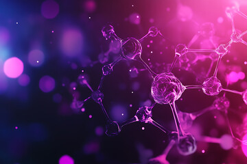 a medical theme, featuring futuristic elements and symbols related to healthcare and medicine.