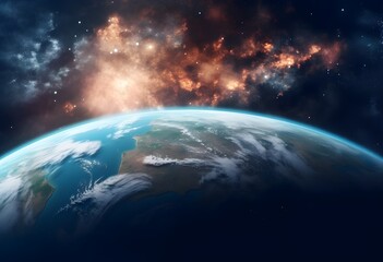 Fototapeta premium cinematic shot of planet earth