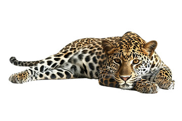 Spotted Leopard Lying Peacefully
